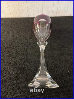Verre violet modèle Chambord cristal de Saint Louis