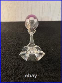 Verre violet modèle Chambord cristal de Saint Louis