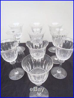 Verres à eau cristal Saint Louis modèle Tommy série de 10 verres cristal taillé