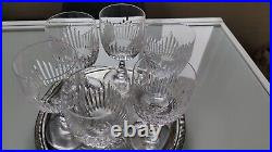 Verres à vin cristal de Saint Louis, modèle Liane, parfait état, Par 2, 4 Ou 6