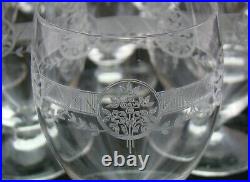 Verres gobelet cristal Saint Louis Ligier 1930 Crystal glasses