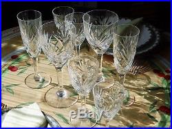 Verres à vin en cristal de Saint Louis modèle Chantilly