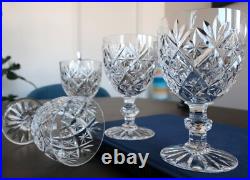 Versailles, cristal Saint Louis. 6 verres à eau. H13,9cm. Estampillé