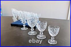 Versailles, cristal Saint Louis. 6 verres à eau. H13,9cm. Estampillé