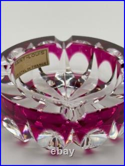 Very Rare Violet/Purple Ashtray Cendrier Cristal de Saint-Louis Ambassadeur