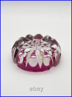 Very Rare Violet/Purple Ashtray Cendrier Cristal de Saint-Louis Ambassadeur