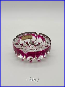 Very Rare Violet/Purple Ashtray Cendrier Cristal de Saint-Louis Ambassadeur